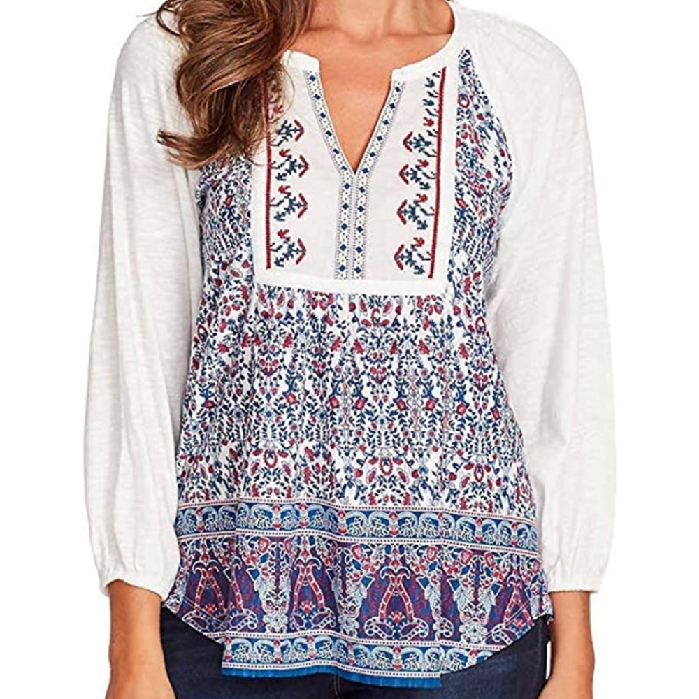 Vintage America Peasant Top